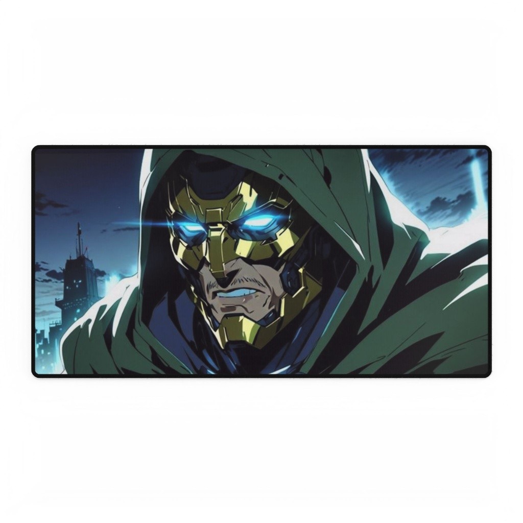 Doctor Doom Masked Portrait Mouse Pad Desk Mats Marvel Comics