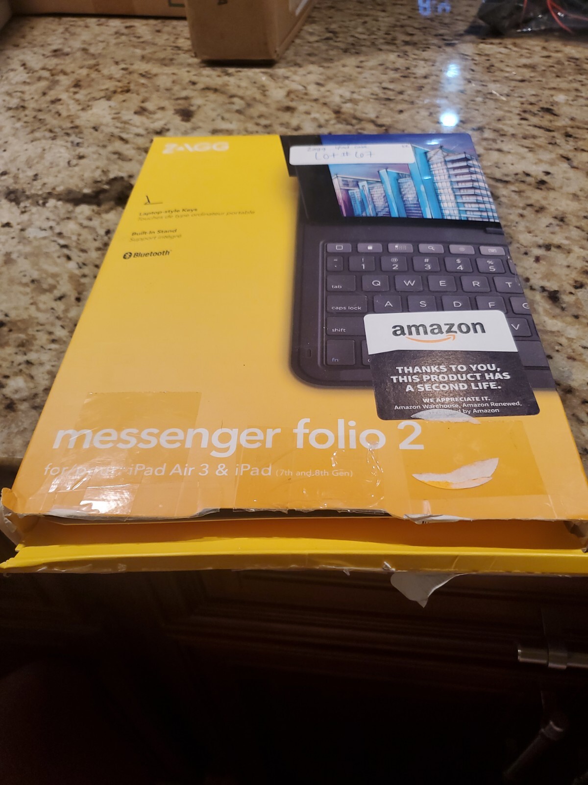 📀 ZAGG Messenger Folio 2 Bluetooth Keyboard For IPad Air 3 & iPad (7th Gen)