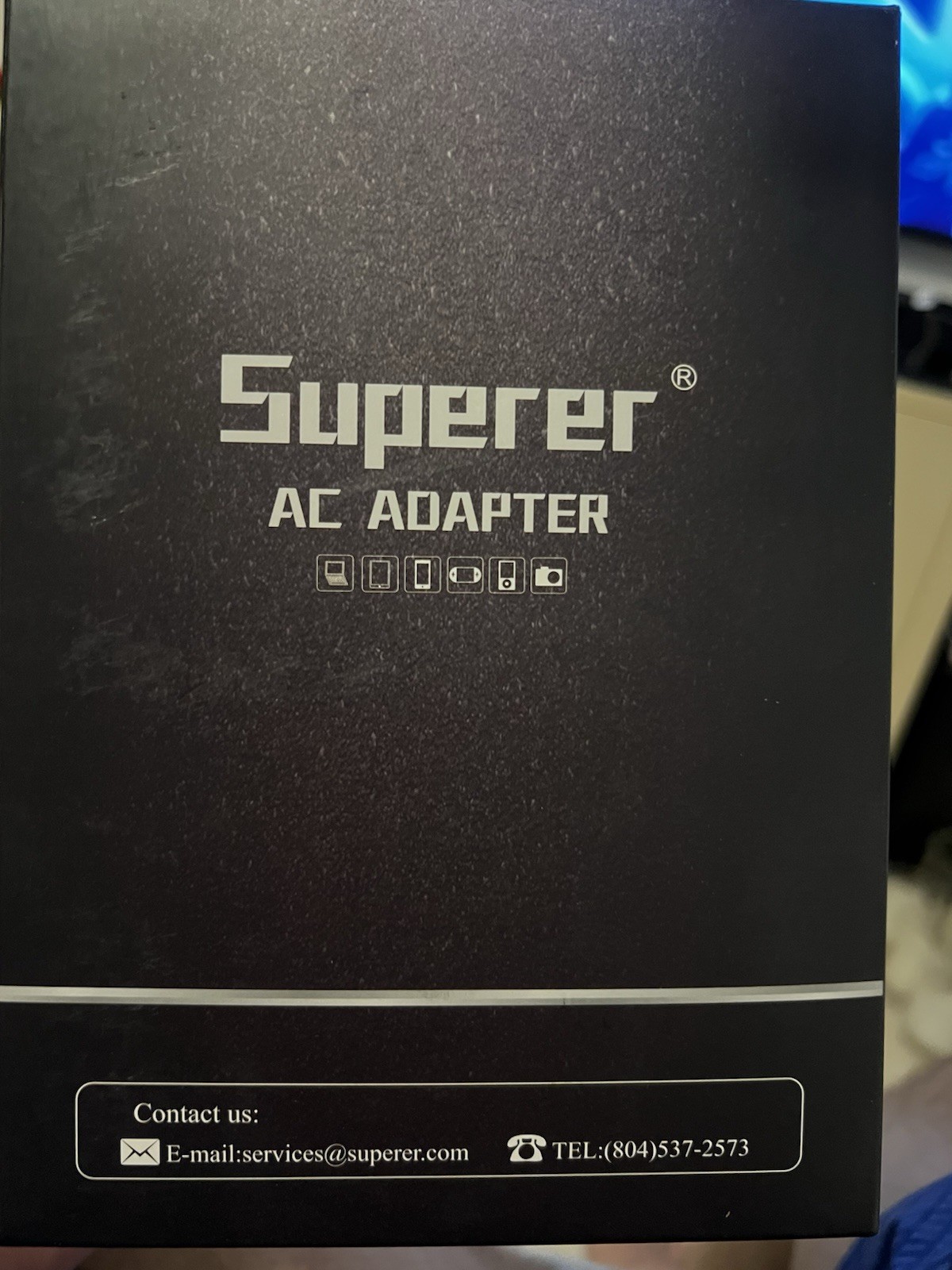 Superer AC Laptop Adapter, Model  AC-240 V 2.5 A 50-60 Hz