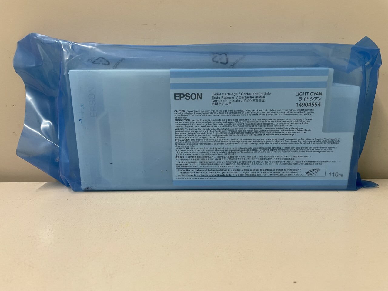 New Genuine Epson 14904554 Light Cyan 110ml Ink Cartridge In BAG