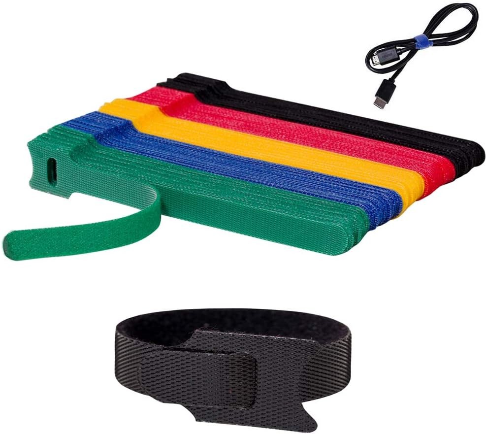 BALABALA 100 PCS 6 inch Reusable Fastening Cable 6 Inch, 5 Colorful (6 Inch)