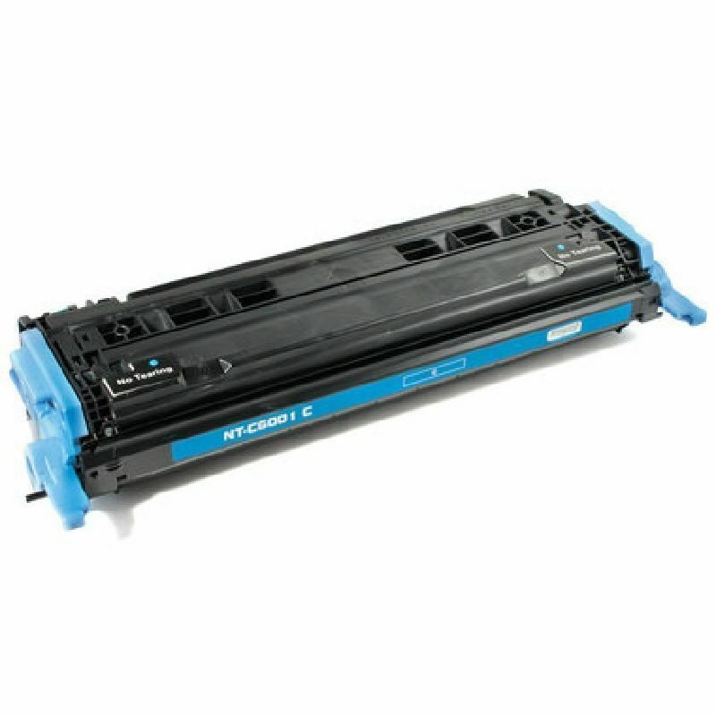 2 x Cyan Color Toner  For HP LaserJet 1600 2600 2600n 2605 2605dtn Q6001A 124A