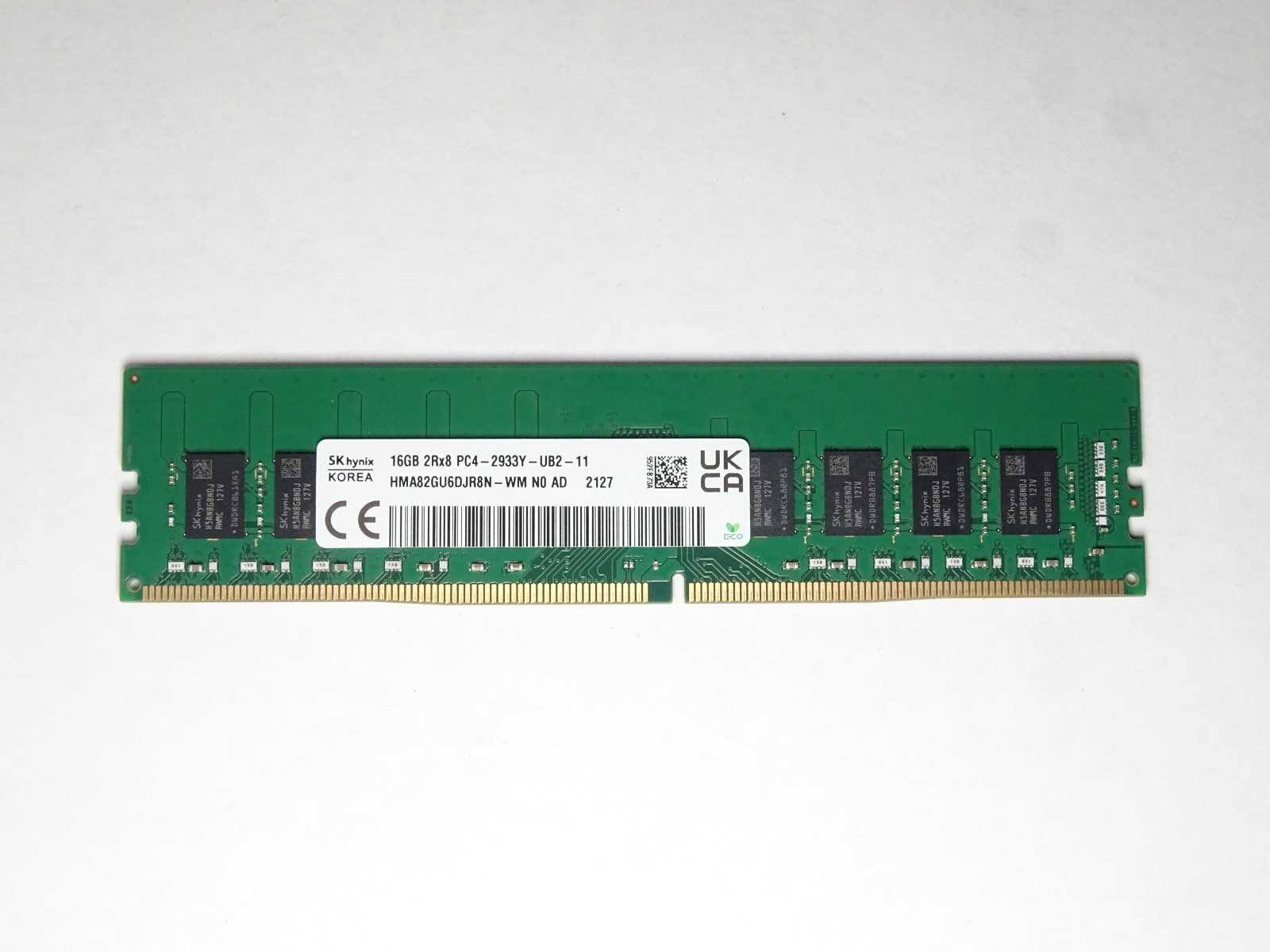 SK Hynix 16GB DDR4-2933 PC4-23400 2Rx8 UDIMM Desktop RAM (HMA82GU6DJR8N-WM)
