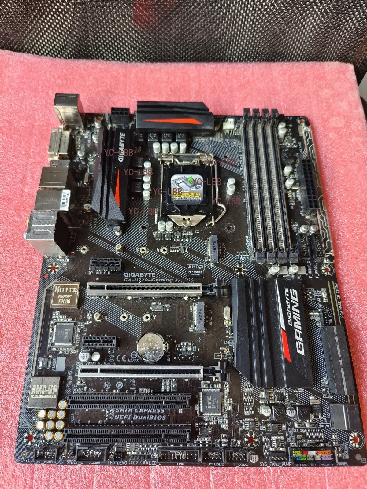 FOR GIGABYTE GA-H270-GAMING 3 DDR4*4 LGA1151 64GB HDMI DVI-D Motherboard Test OK