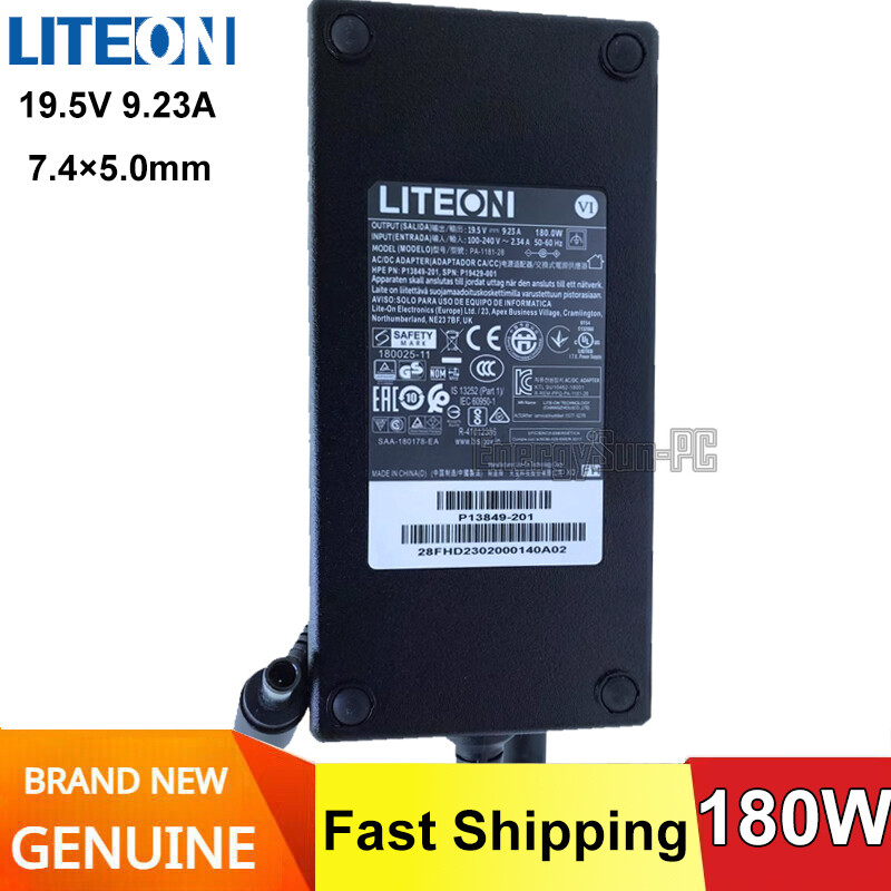 Genuine LITEON PA-1181-28 19.5V9.23A 180W AC Adapter Laptop Power Supply Charger