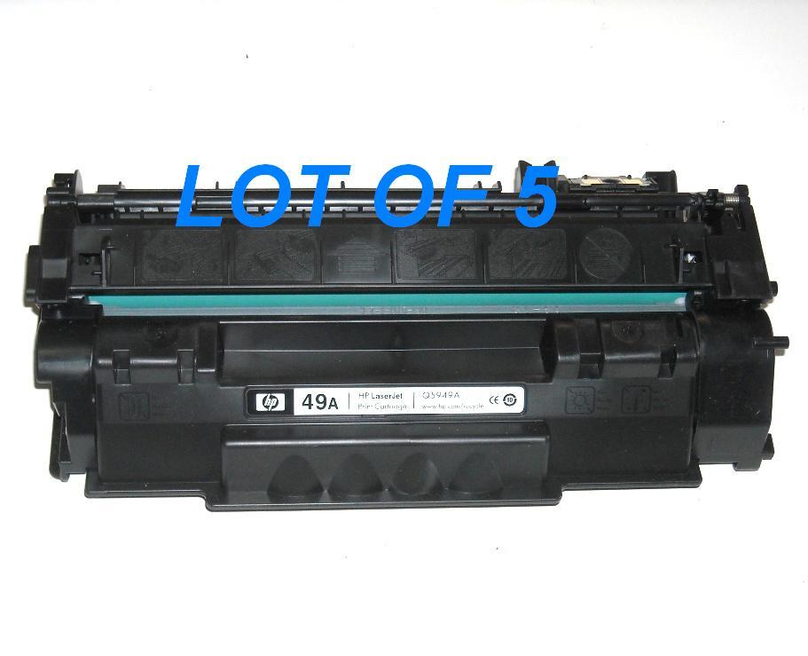 GENUINE HP49A Q5949A LASERJET EMPTY LOT OF 5 TONER CARTRIDGES