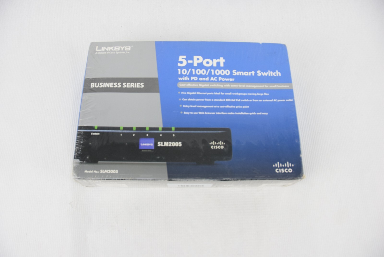 Linksys SLM2005 5 Port 10 100 1000 Smart Switch
