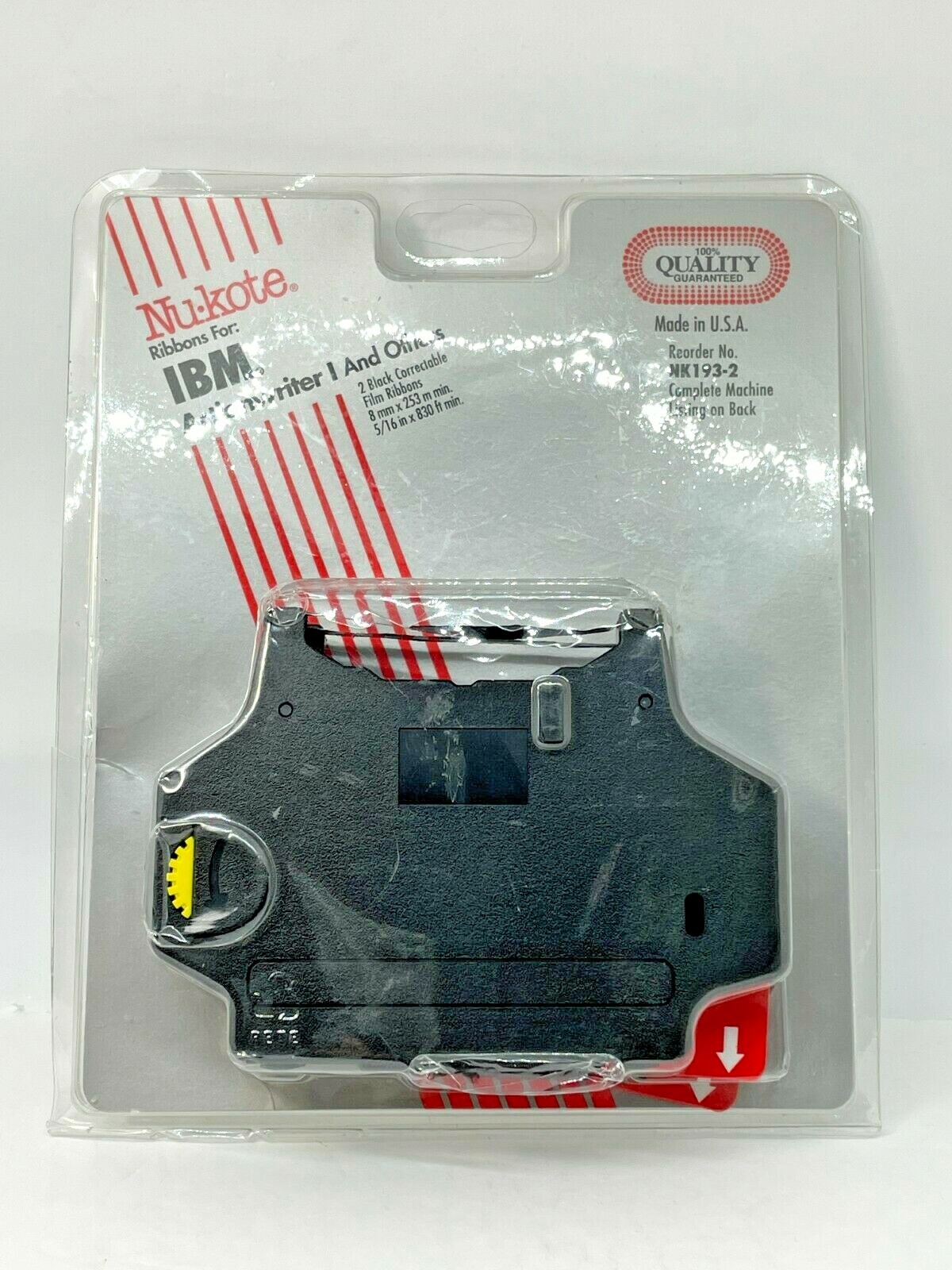 2 Nu-kote Ribbon IBM Actionwriter Adler-Royal, Royal Beta NK 193-2 Replacement