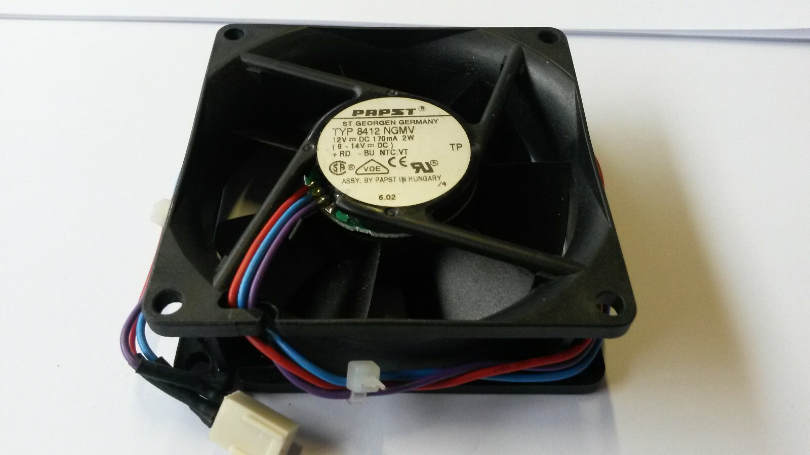 Fan 3 1/8in 12VOLT 3-polig Original " Papst " 5154