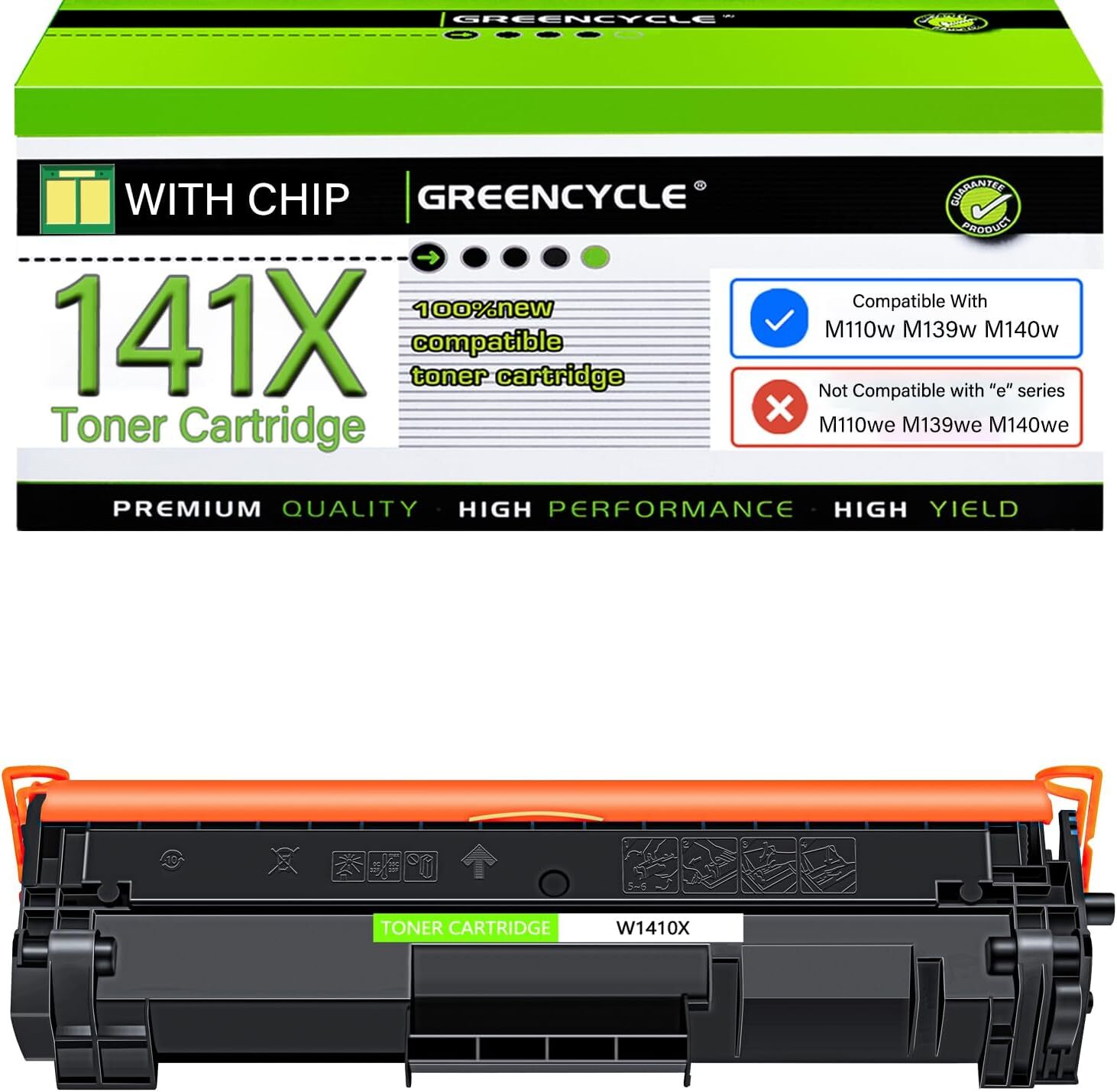 1-4 Pack W1410X Toner Cartridges Lot Work with HP LaserJet M110w MFP M139w M140w