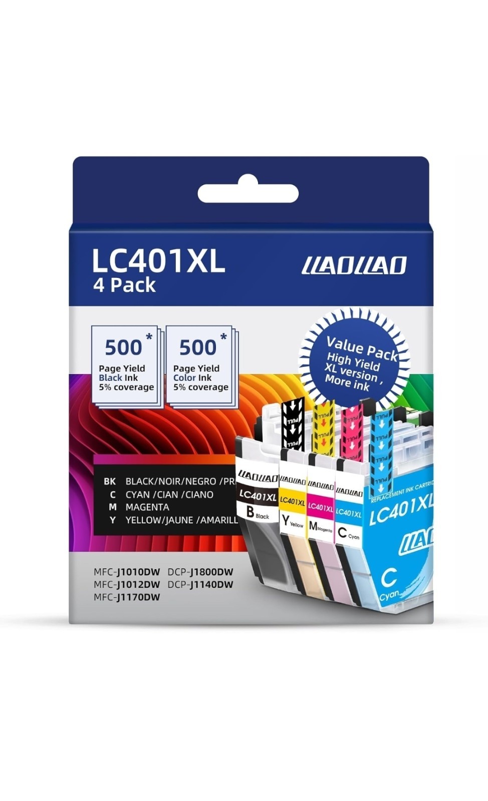 12 - XL Premium Ink cartridges LC401XL