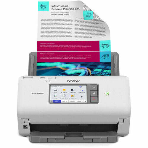 Brother ADS-4700W Sheetfed Professional Desktop Scanner, ADS4700W