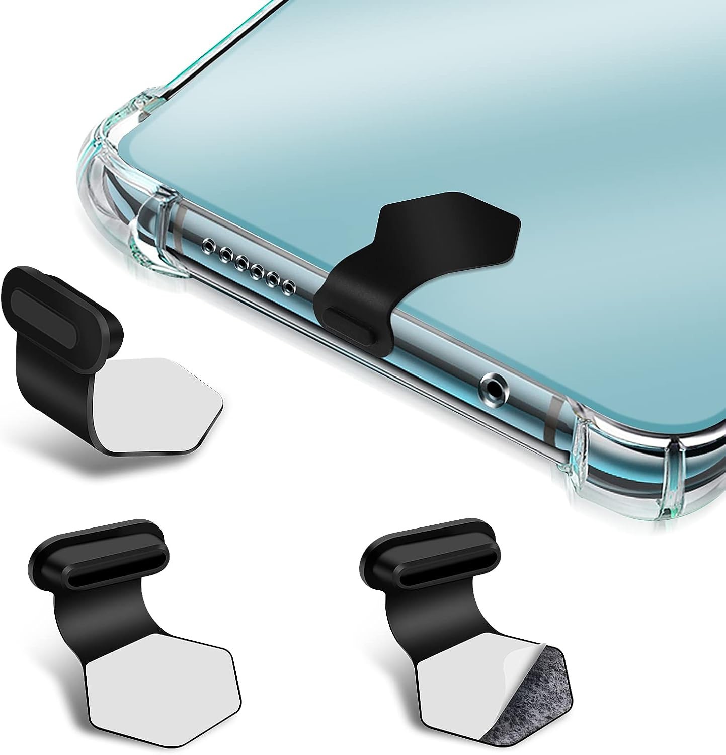Ultimate 3-Pack USB C Dust Protectors - Silicone Covers to Shield Charging Ports