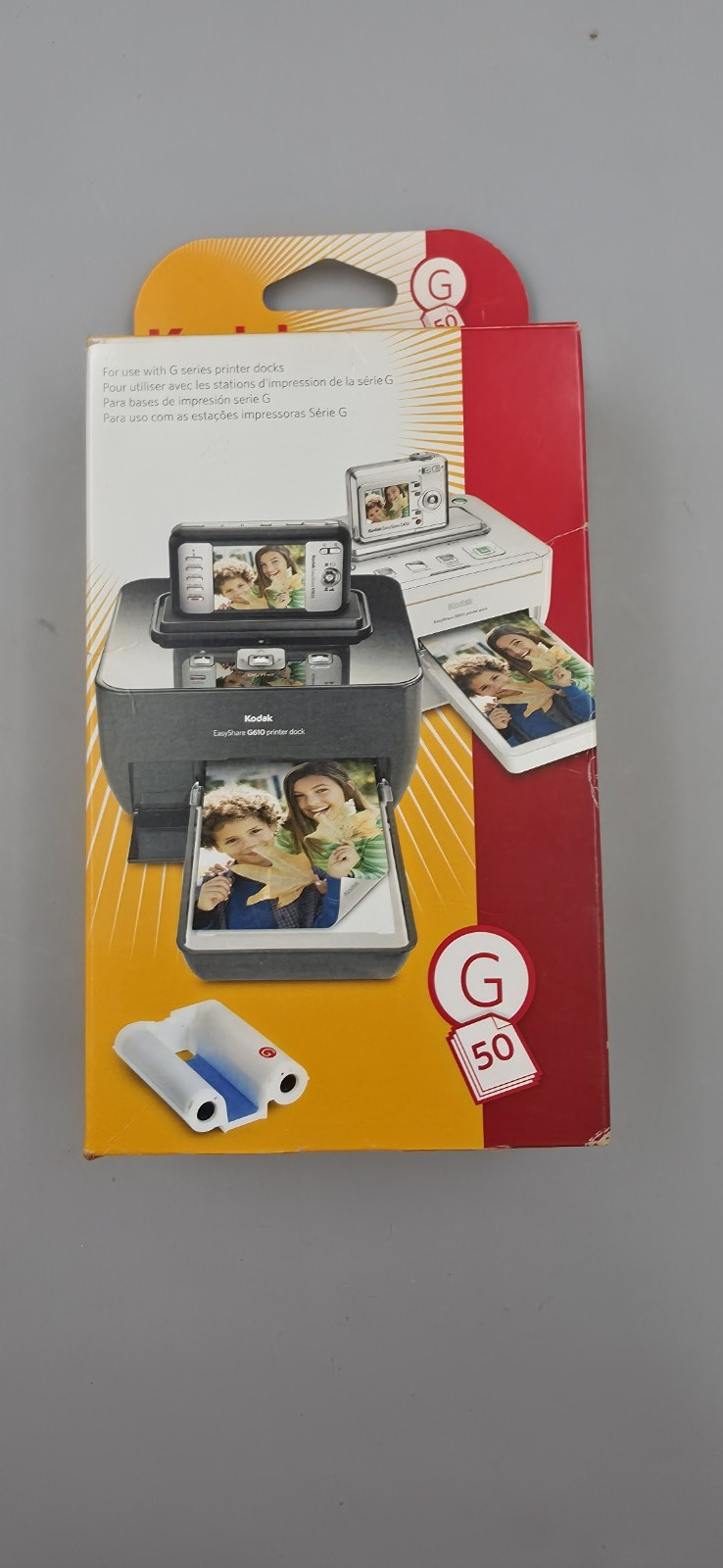 Kodak G Series Color Cartridge & 50 Photo Paper Refill Kit Open Box G600/G610