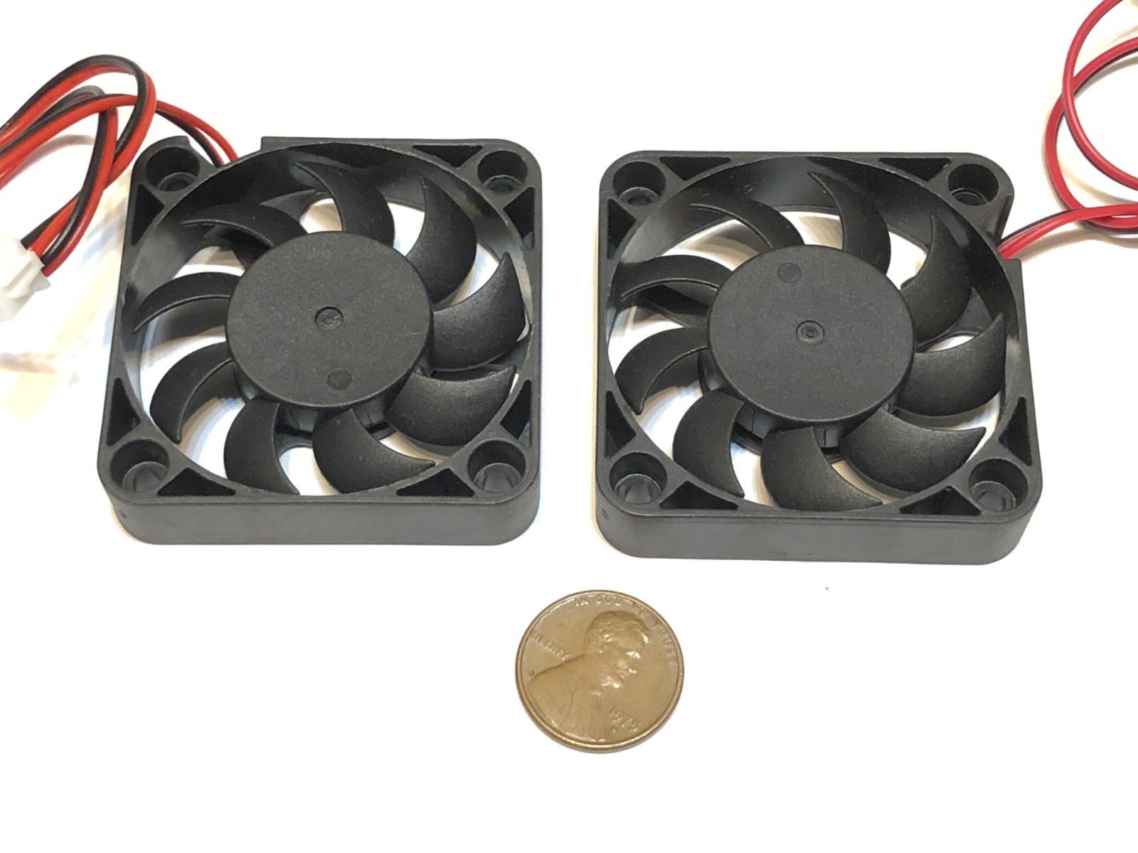 2 Pieces 12V 5010 2 Pin Computer fan 50MM 5CM pc cooling cool Replacement A5