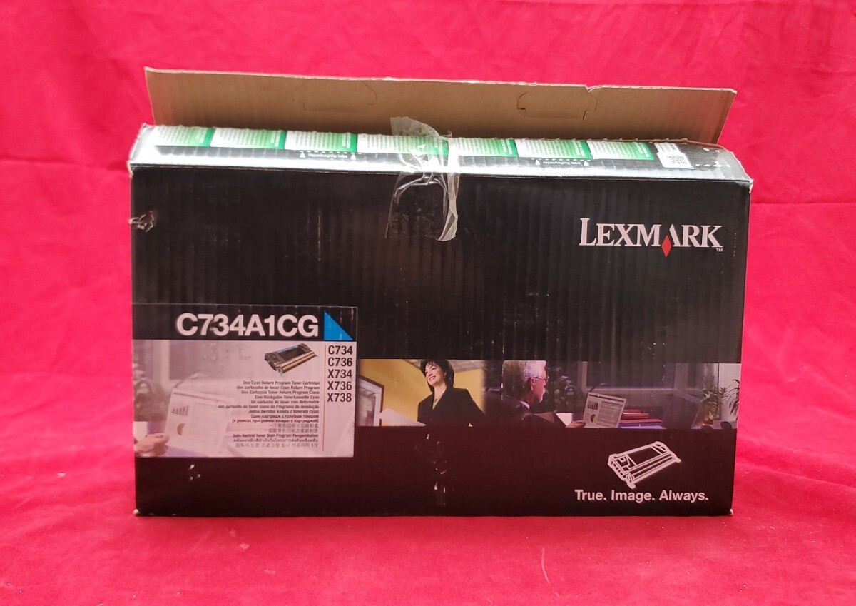 Lexmark C734A1CG GENUINE Cyan Toner Cartridge C734 C736 X734 X736 X738