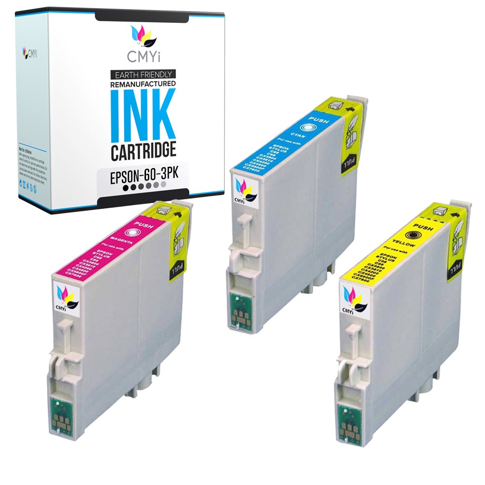 CMYi 3X Compatible Epson 60 Color Ink Cartridge for Stylus CX4800 CX5800 CX5800F