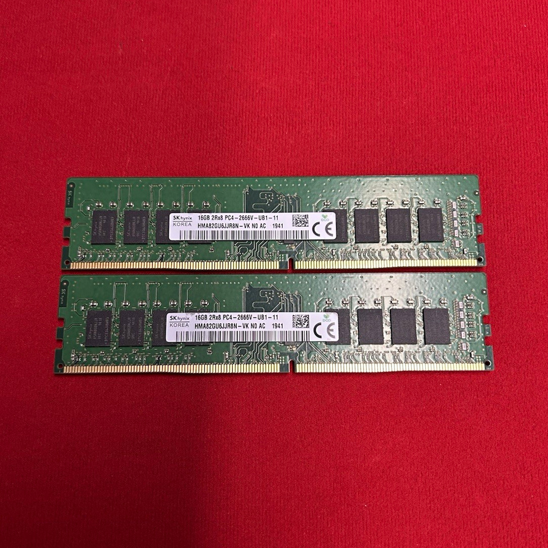 SK hynix 32GB (2x16GB) DDR4 PC4-2666V RAM