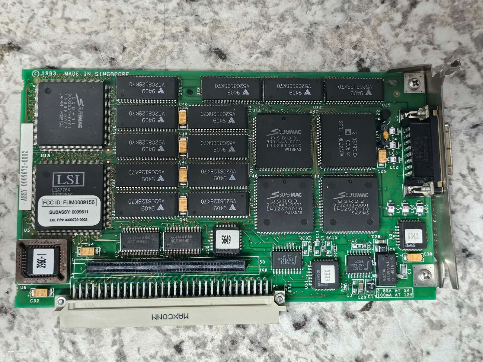 Retro Vintage SuperMac Spectrum Power 1152 Nubus Video Card Macintosh Quadro FX+