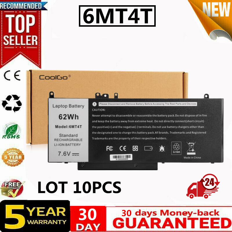 Lot 10 6MT4T Battery For Dell Latitude E5470 E5570 Precision 15 3510 M3510 79VRK