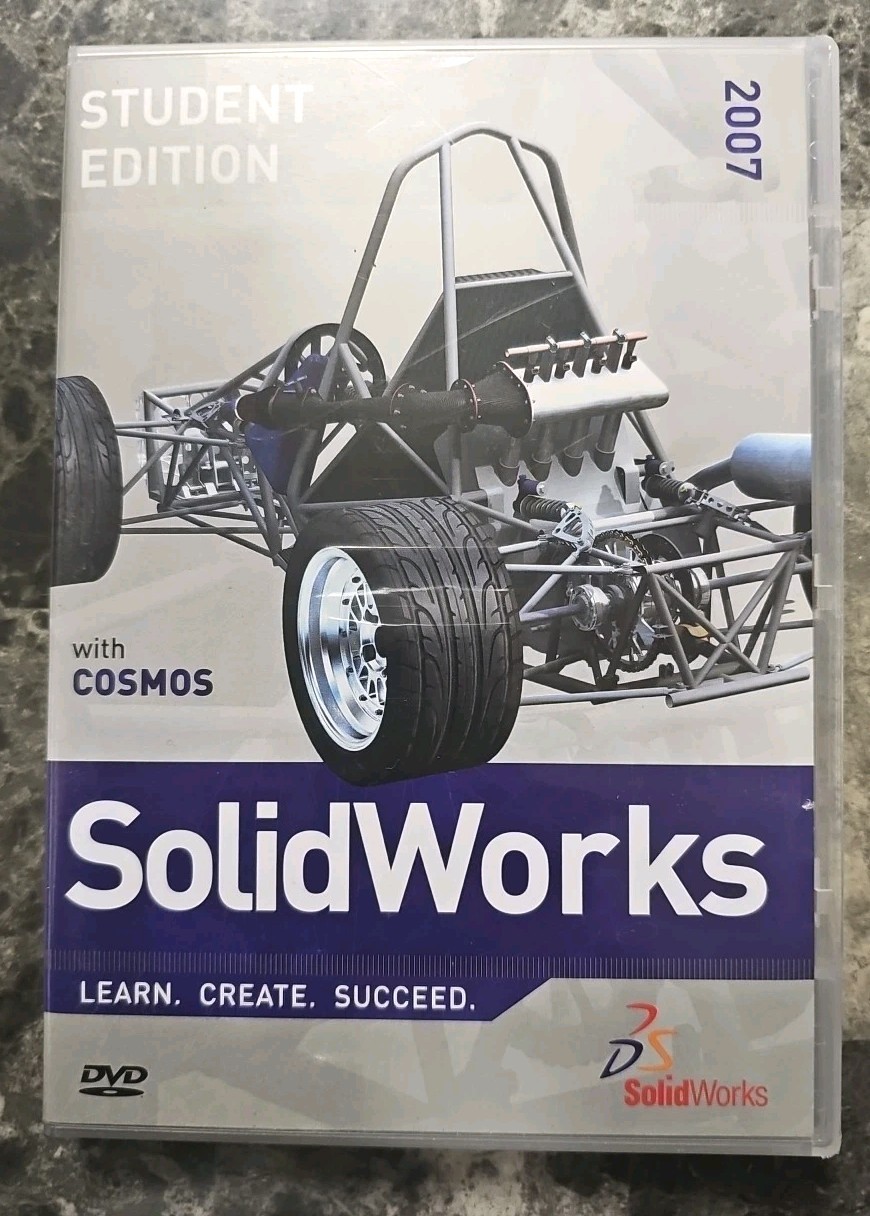 SOLID WORKS W-Cosmos Student Edition Software Pre-Owned DVD 2007 w-S/N