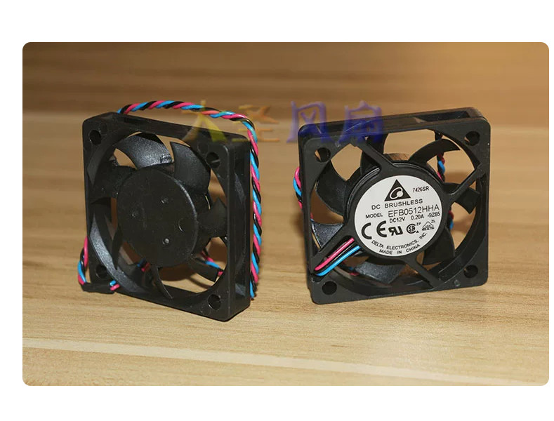 New For Delta EFB0512HHA 5010 3-wire 12V 0.20A Ultra-thin Server Cooling Fan