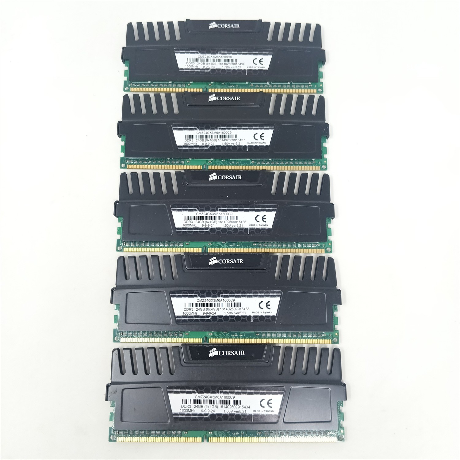 Corsair Vengeance 20GB (5x4GB) DDR3 1600MHz RAM CMZ24GX3M6A1600C9 PC3-12800