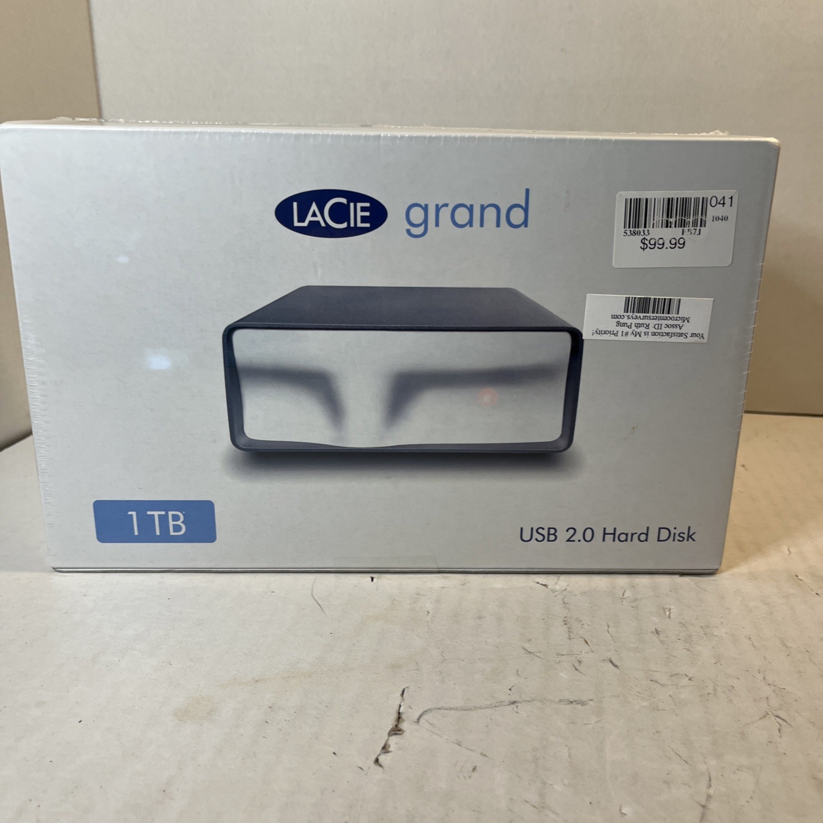LaCie Grand 1TB USB 2.0 Hard Disk Model#301897KUA External Hard Drive Brand-New
