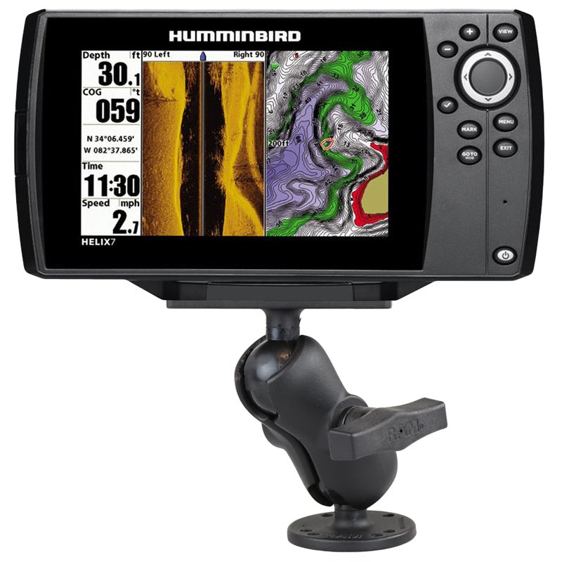 RAM-202-24-B-202U  RAM Drill-Down Double Ball Mount for Humminbi...