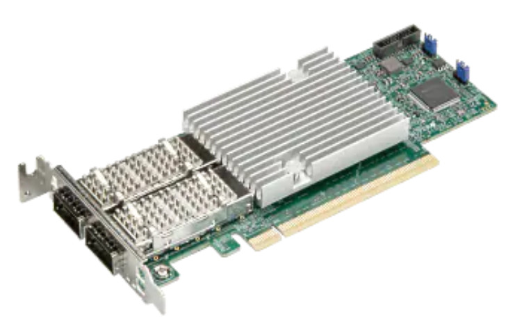 SuperMicro AOC-S100GC-I2C Standard PCIe 4.0x16 dual port 100GbE w/QSFP28