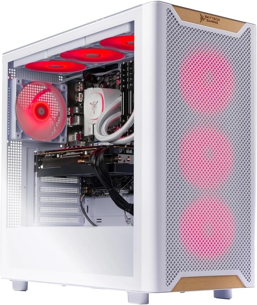 Skytech  ARGB Gaming Desktop PC i7 8700 32GB RAM 1TB SSD RTX5060 Win11 WIFI