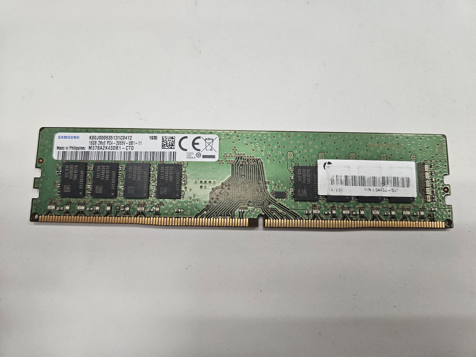 Samsung 16GB (1x16GB) PC4-2666V DDR4 DIMM Desktop RAM