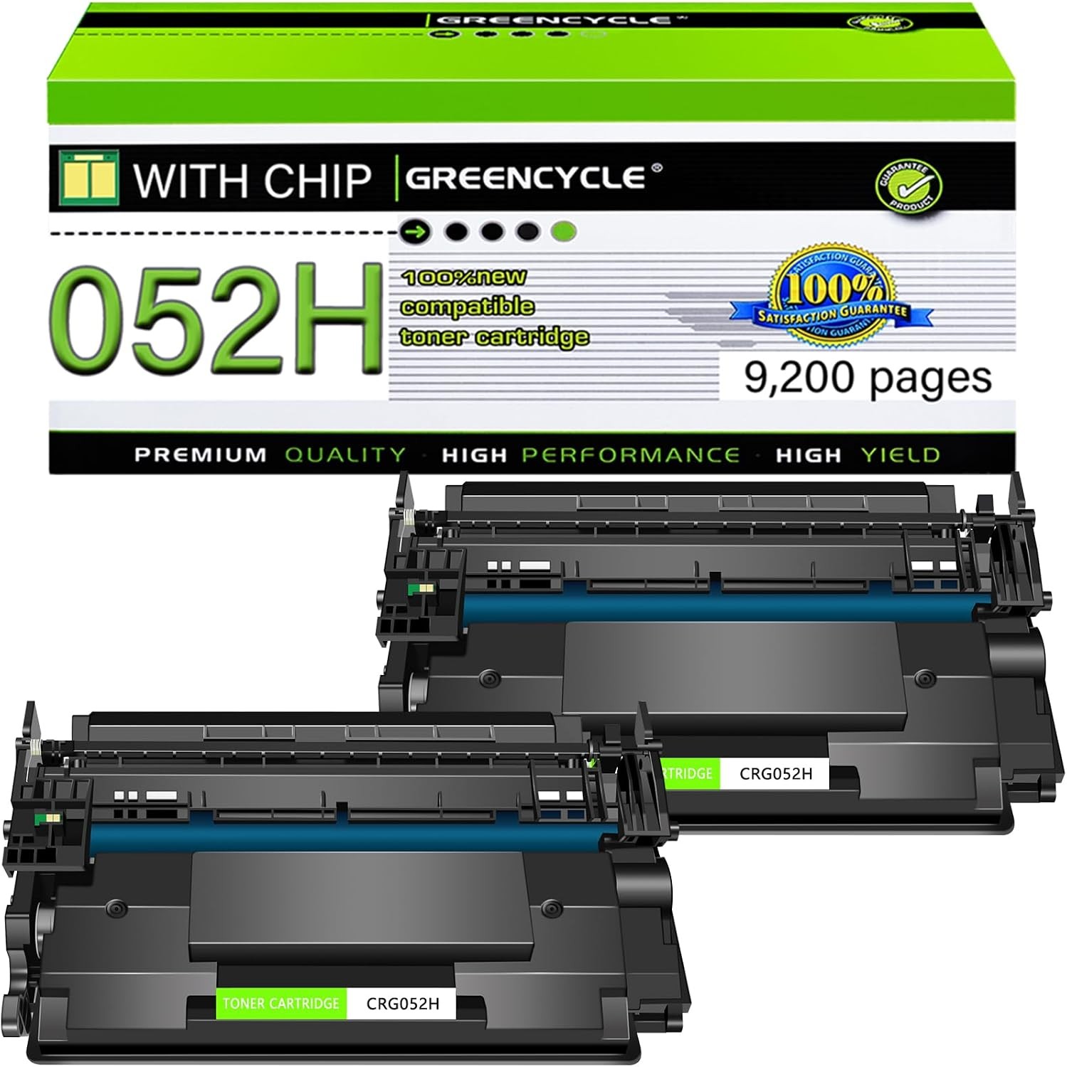 2 Pack CRG 052H Toner Cartridge Compatible For Canon image CLASS MF421dw MF428x