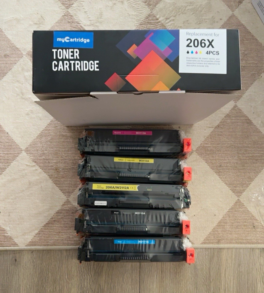 8 New 206A / 206X Compatible Toner Cartridges – W2110/W2111/W2112/W2113