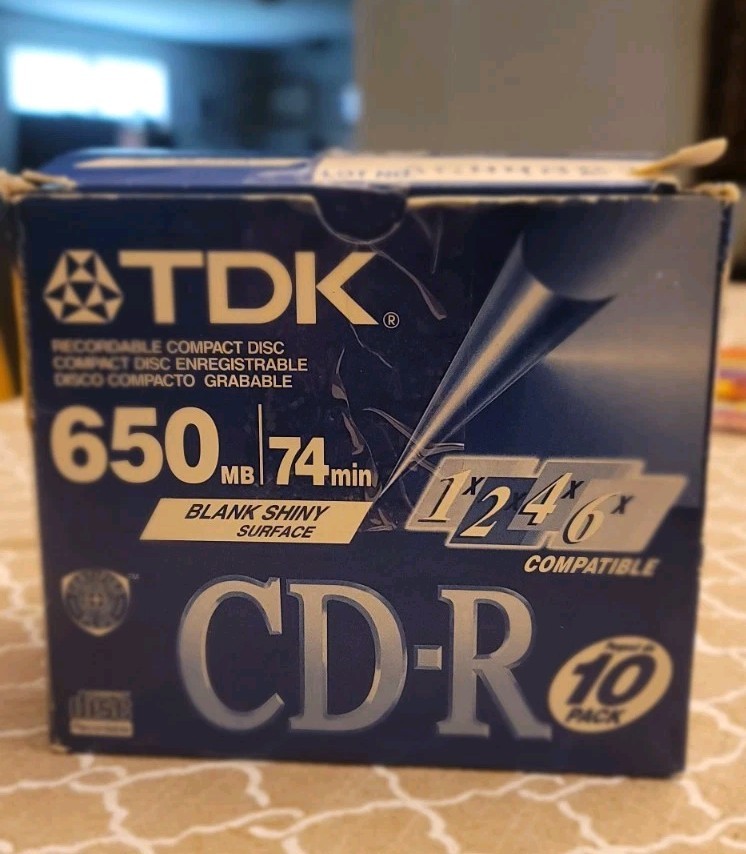 TDK, CD-R Recordable Compact Disc, 9 Pack. Open Box.