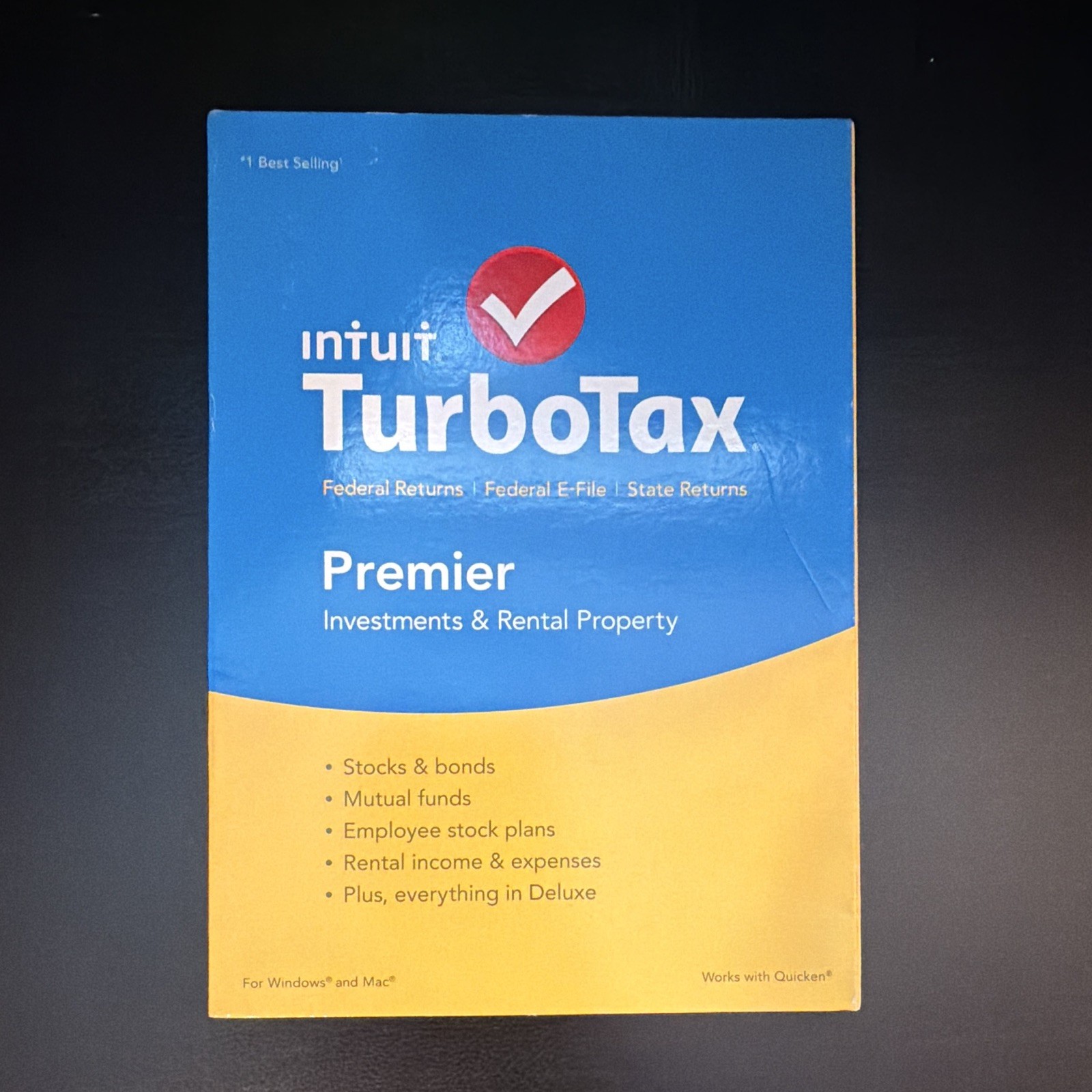 Intuit TurboTax Premier 2015 Tax Preparation CD Software for Windows & Mac