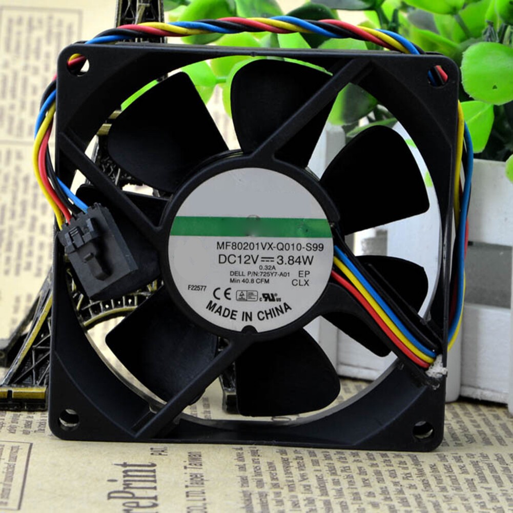 MF80201VX-Q010-S99 Cooling Fan 4pin PWM for SUNON 80x80x20mm 12V 3.84W 0.32A