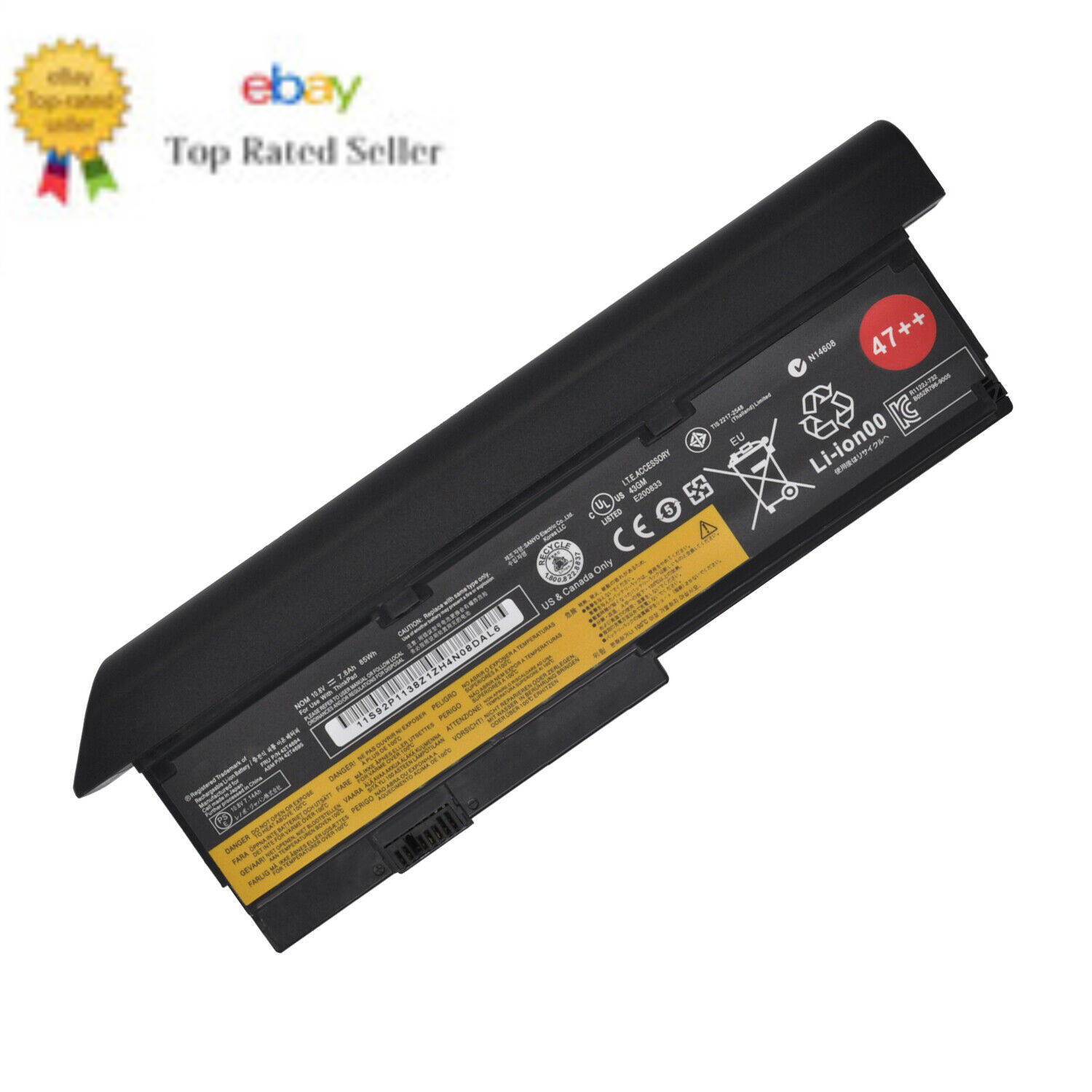 Brand New  47++ Battery for  ThinkPad X200 X200s X201i 42T4695 42T4694