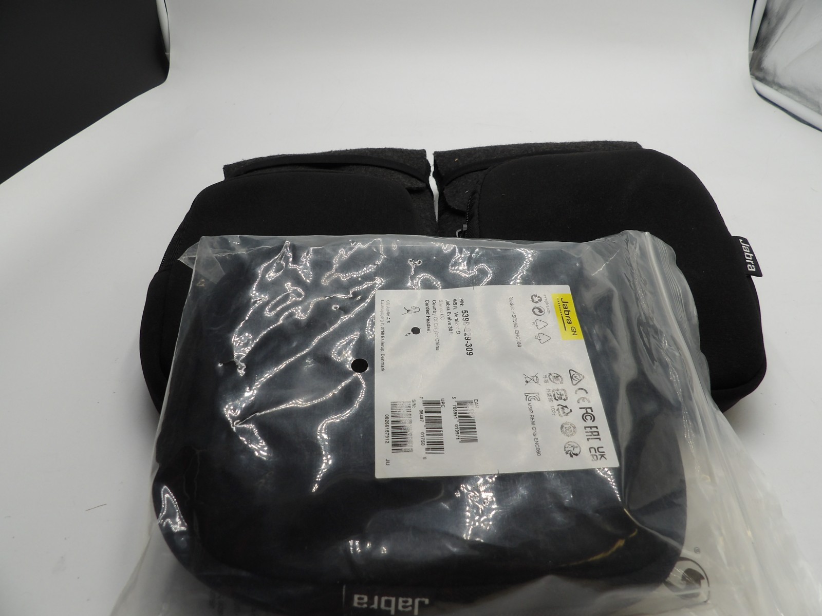 Lot of 5 Jabra Evolve 30 II HSC060 Stereo Duo Headset W/ USB Link  ENC060
