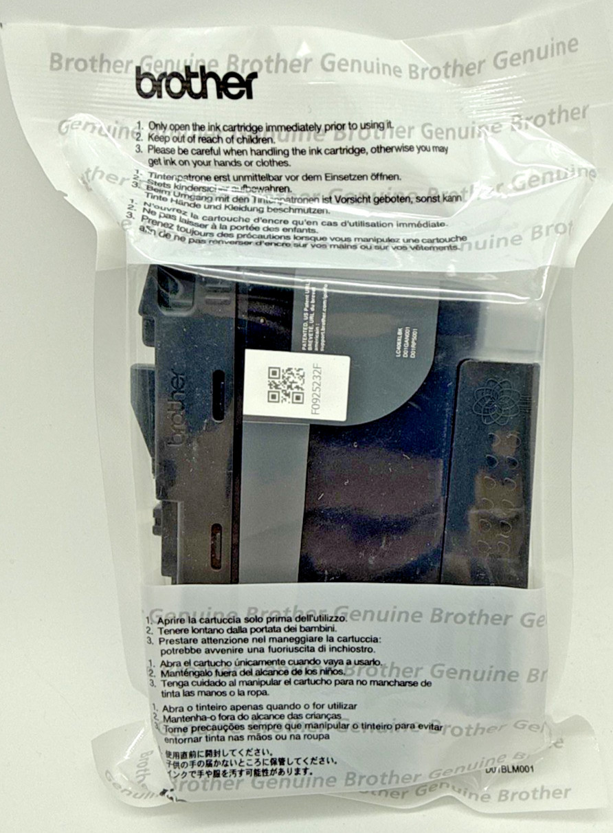 Brother LC406XL-BK Genuine High-Yield Ink Cartridge - Black NEW Sealed No Box