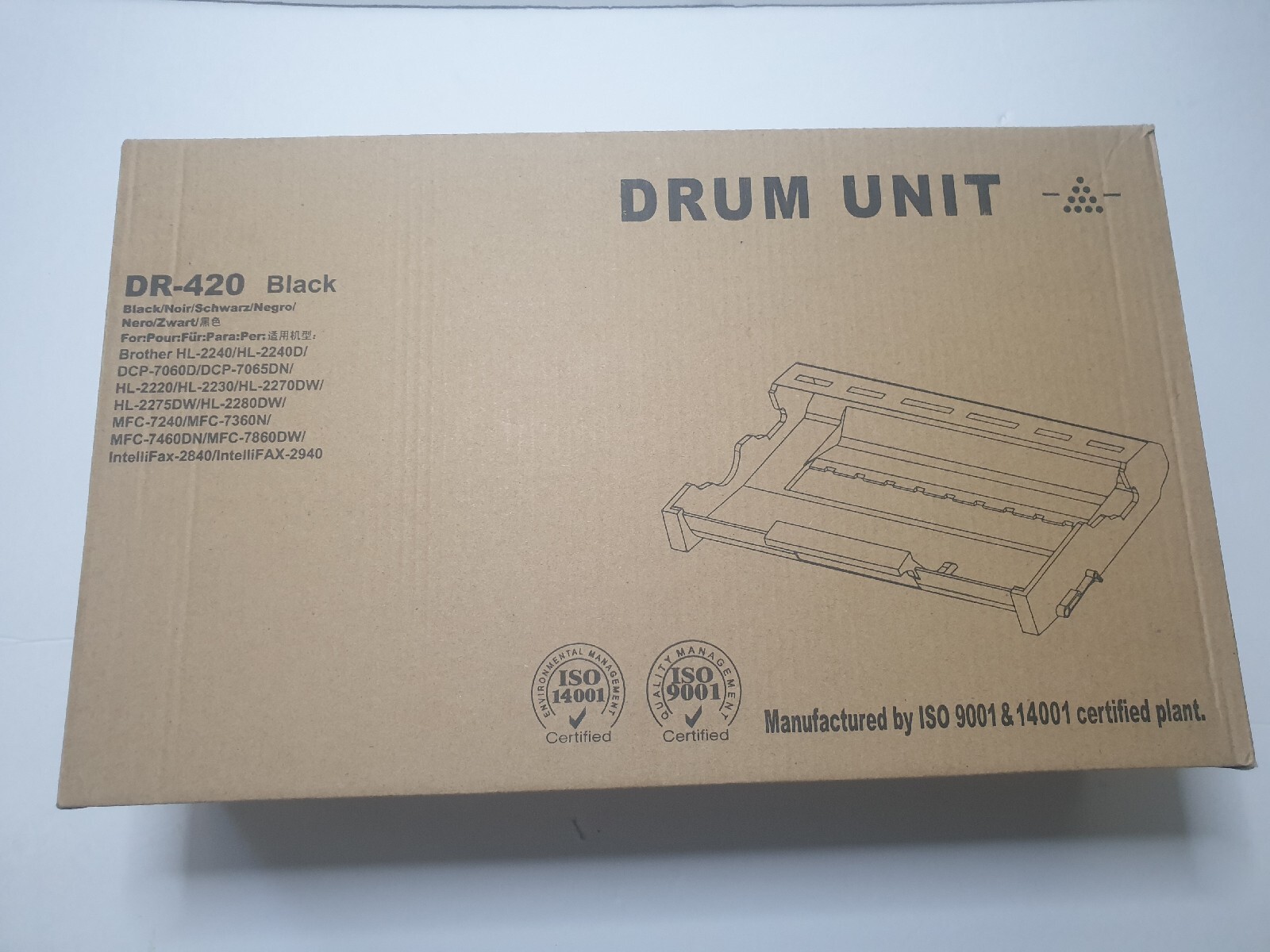 Tonerneeds Drum Unit Compatible with Brother DR-420 - CARTRIDGE IS NOT INCLUDED