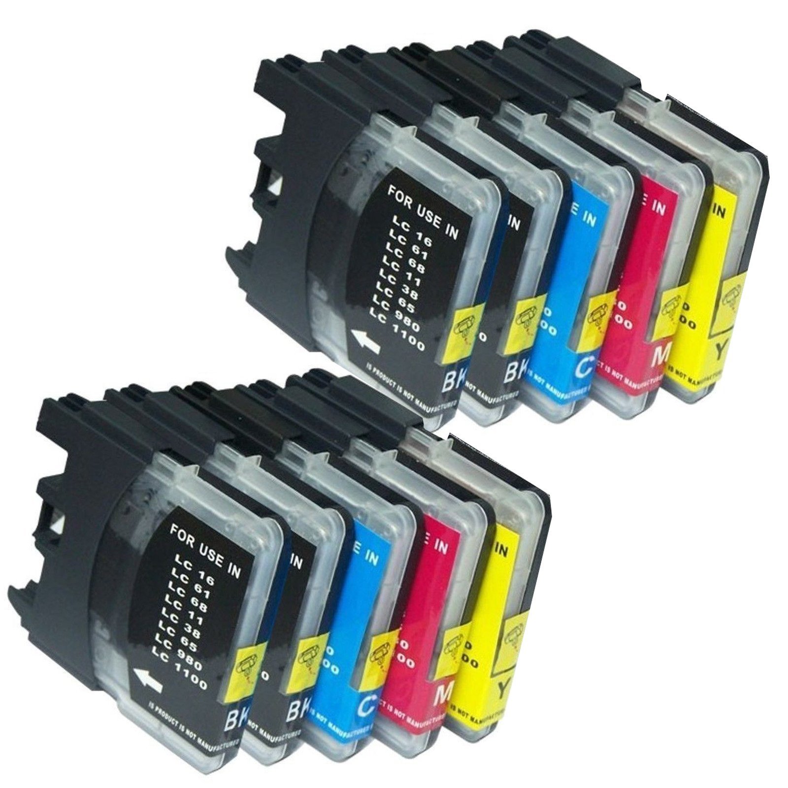 10pk Ink Set Combo For  LC61 LC-61 MFC 250C 255CW 290C 295CN 490CW 495CW