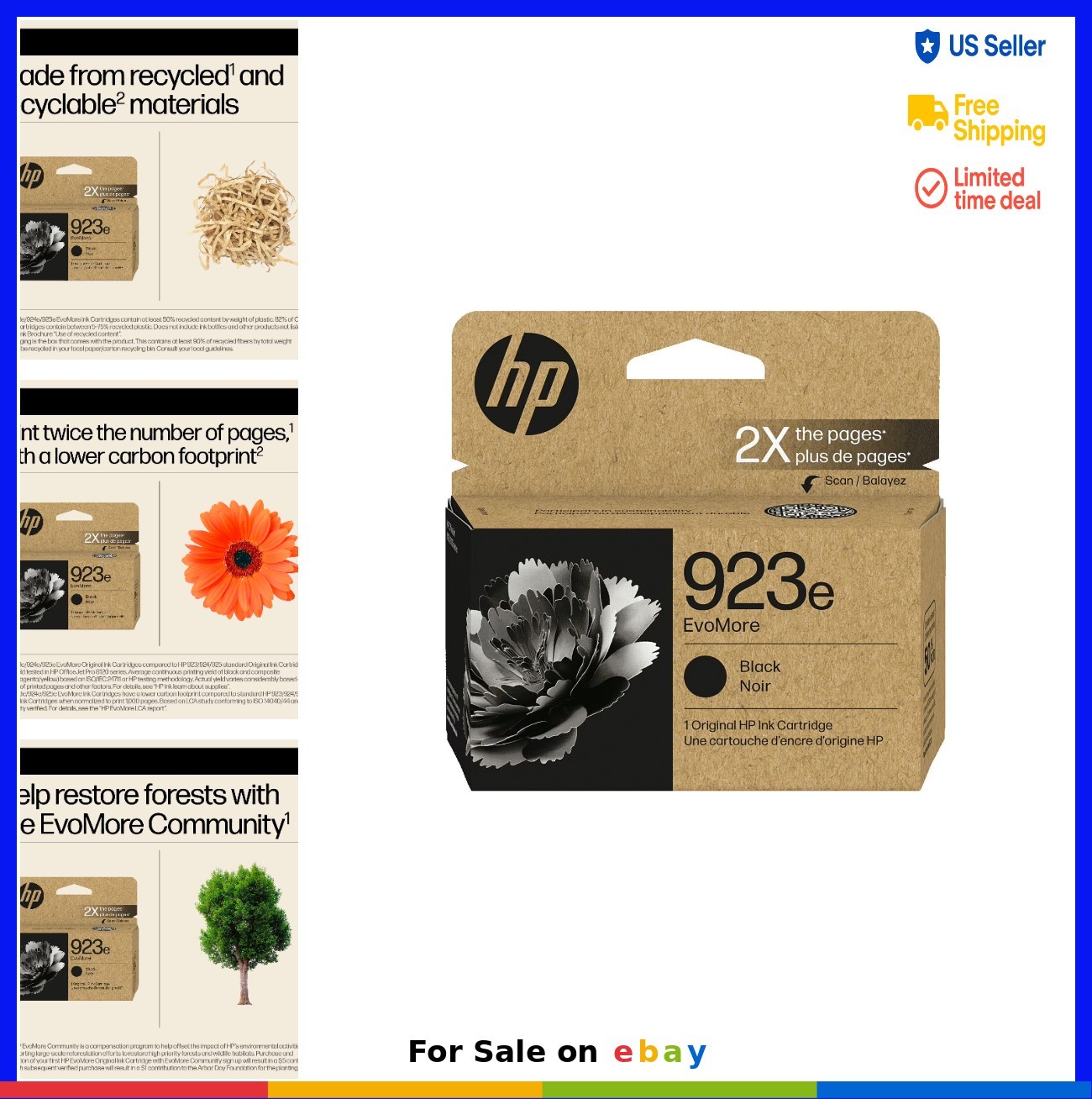 923e EvoMore Black Original Ink Cartridge 1000 Pages High Yield OfficeJet Pro