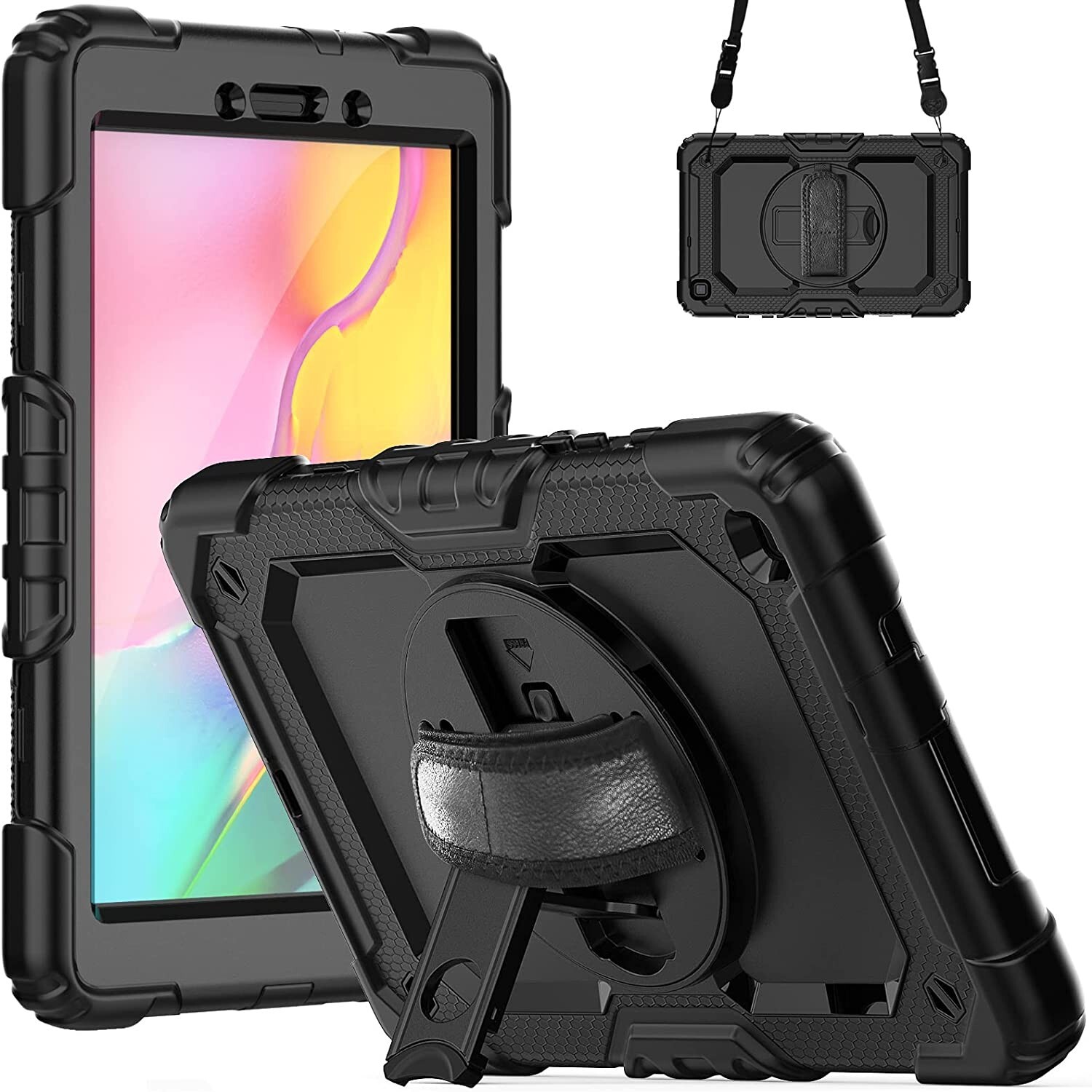 For Galaxy Tab A 8.0" (2019) Case, Built in Screen Protector