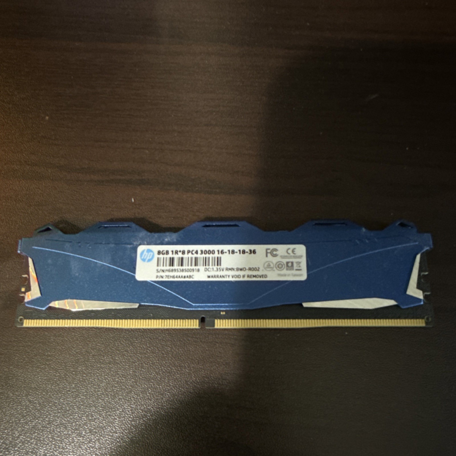 HP V6 DDR4 SDRAM DIMM 8GB PC4-3000 Desktop RAM Module 1 Module 7EH64AAABC