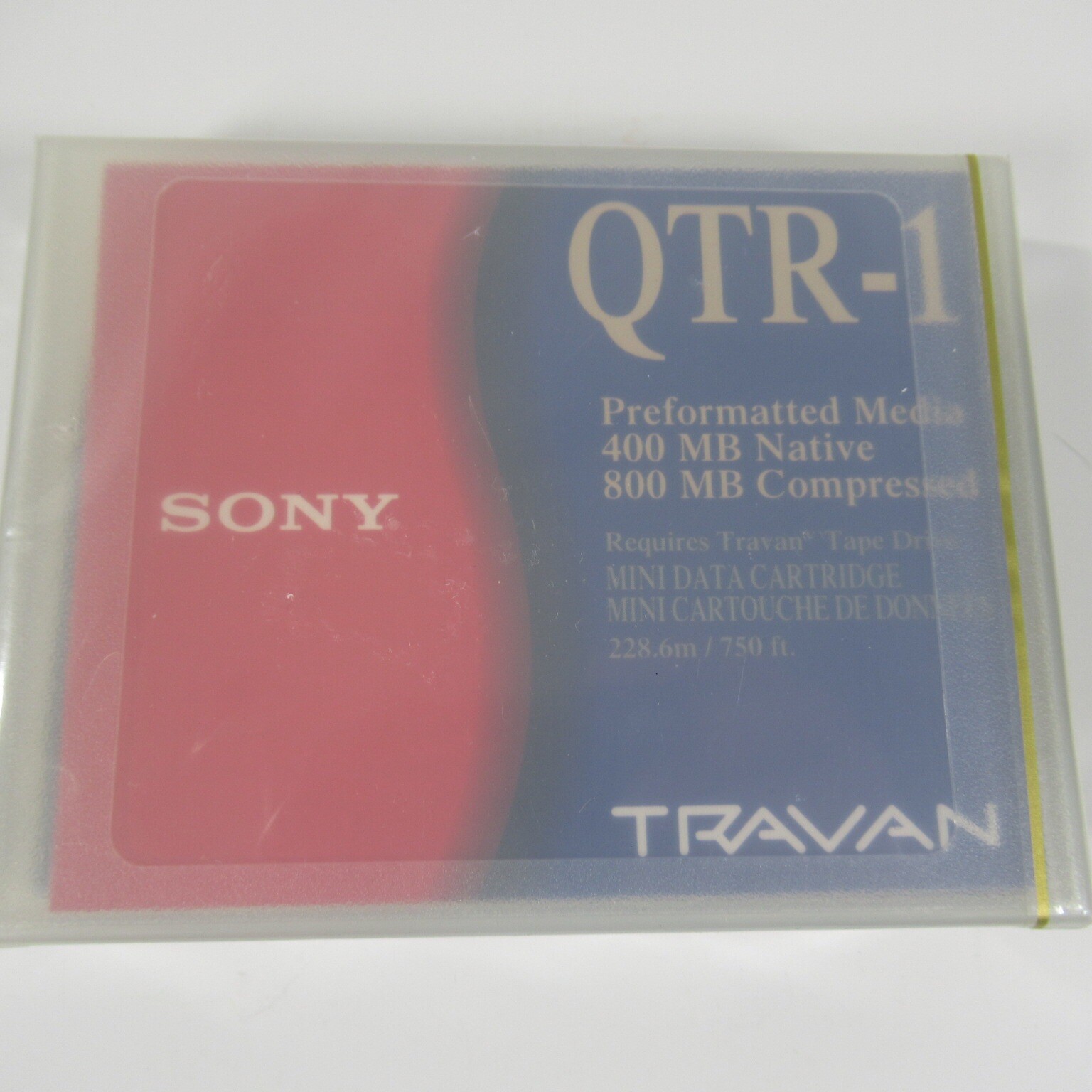 New Sony QTR1-SL 200/400mb TRAVAN 800mb Preformatted Mini Data Cartridge