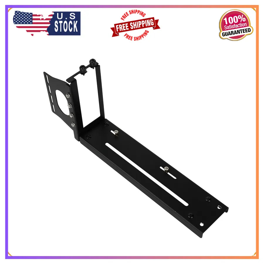 Vertical GPU Mount Bracket Graphics Card Holder for PC Case Black