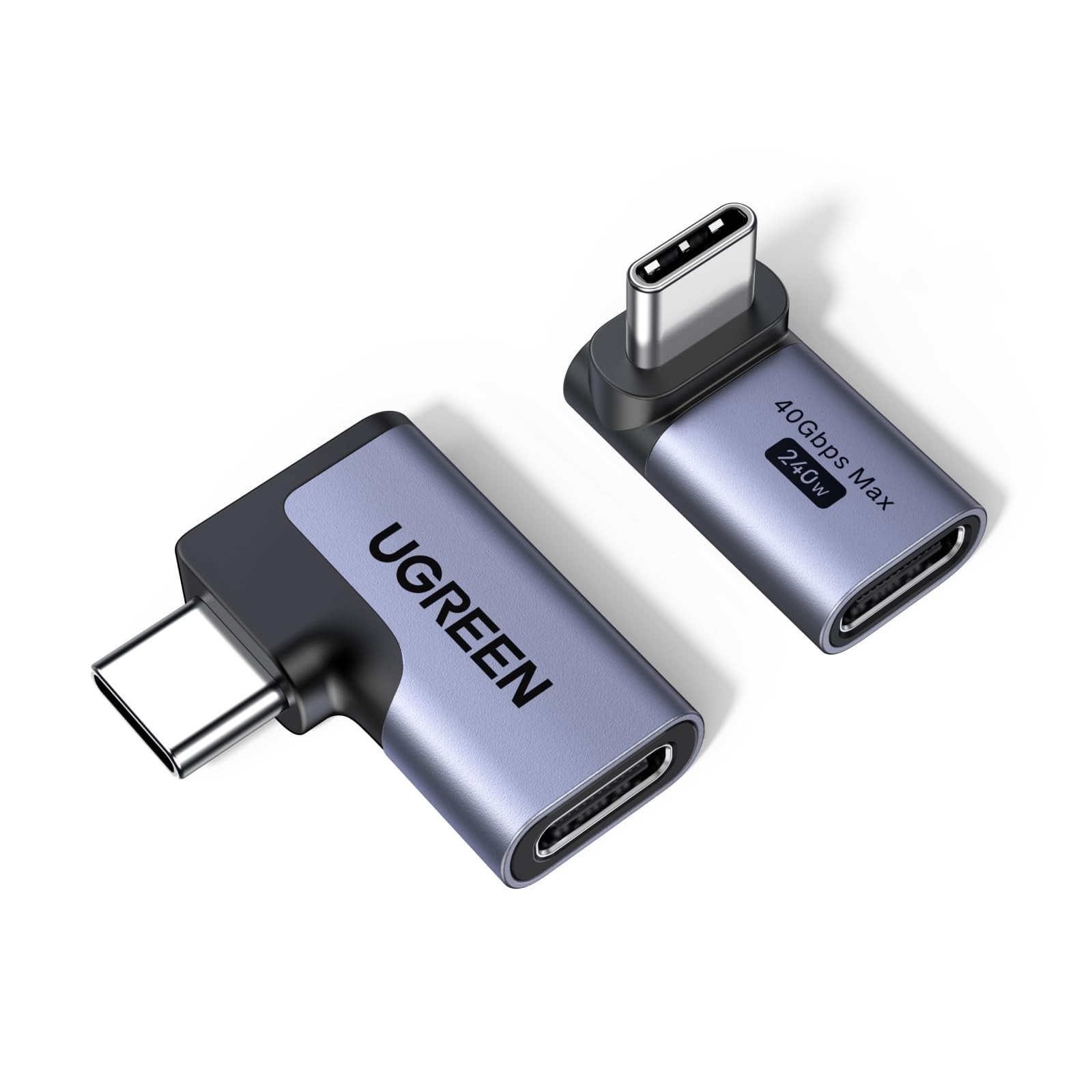 UGREEN Right Angle USB-C Adapter 2-Pack USB4 40Gbps 240W 8K LS505 Japan Import