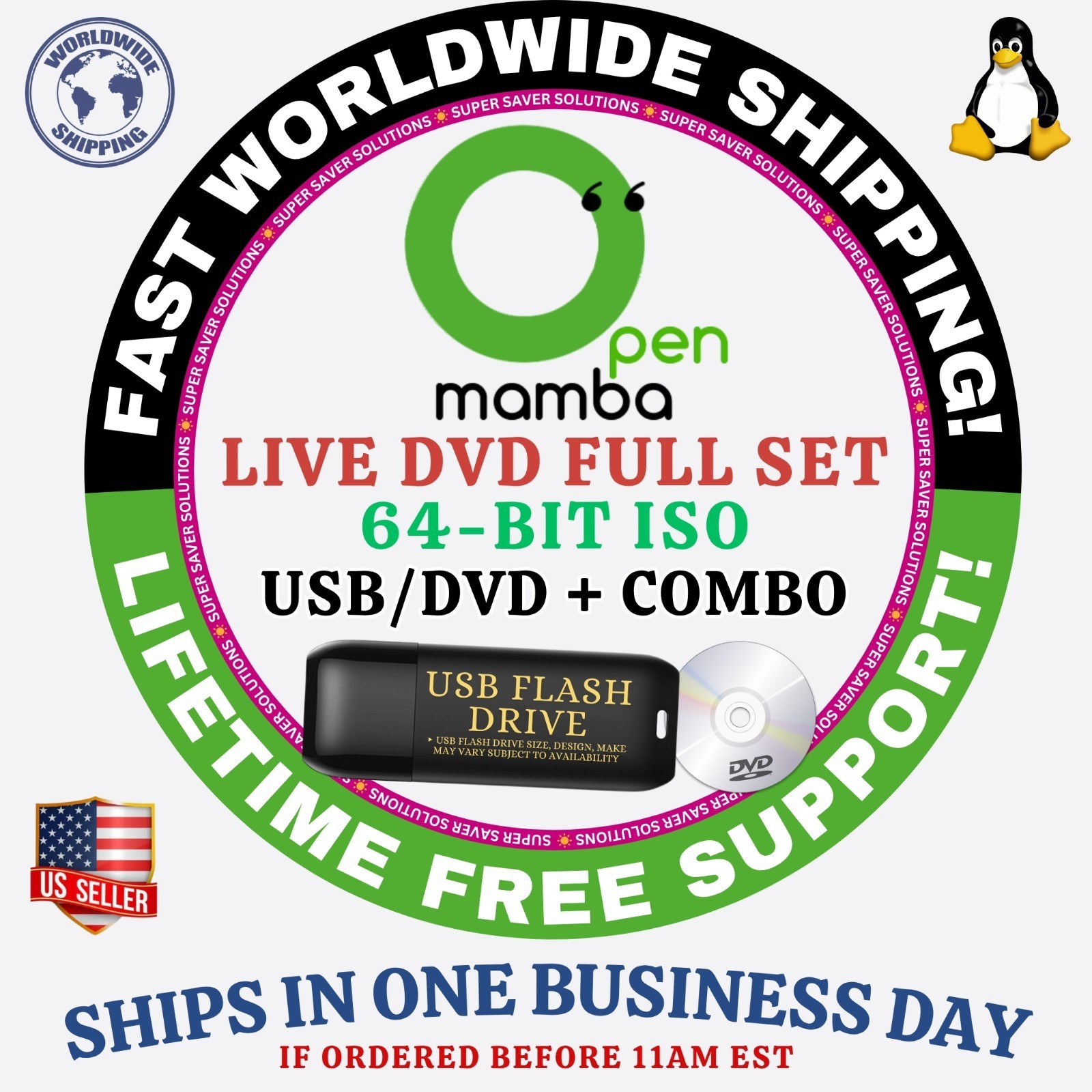 OpenMamba Linux OS - ALL VERSIONS - USB / LIVE DVD  MAC, PC