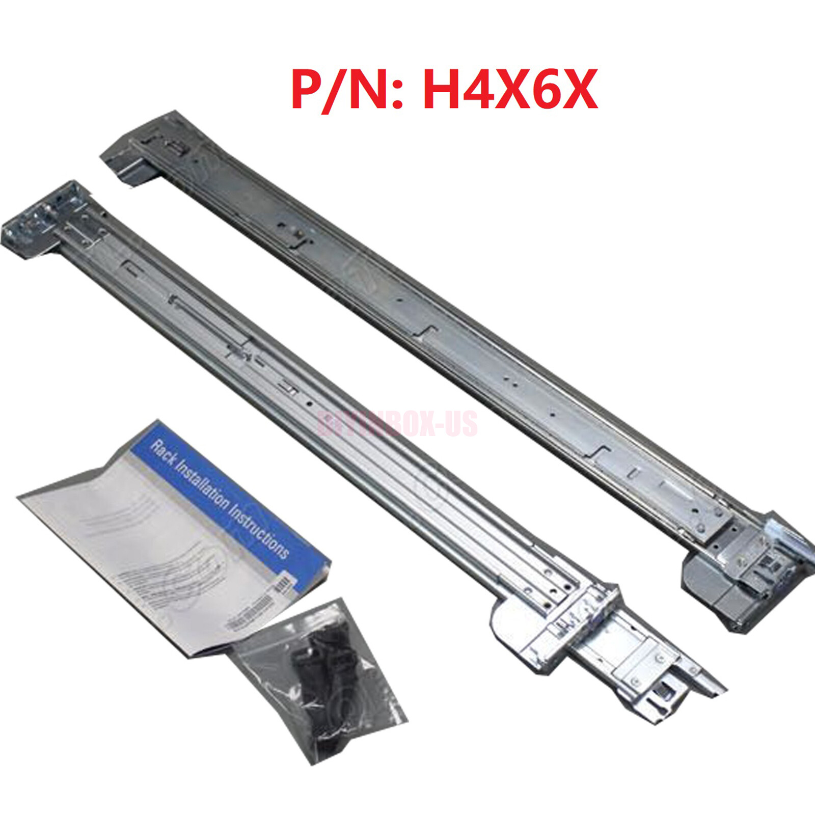 New Dell B6 R730 R720 2U Sliding Rail Kit H4X6X PowerEdge R520 R530 0H4X6X 0PWN3